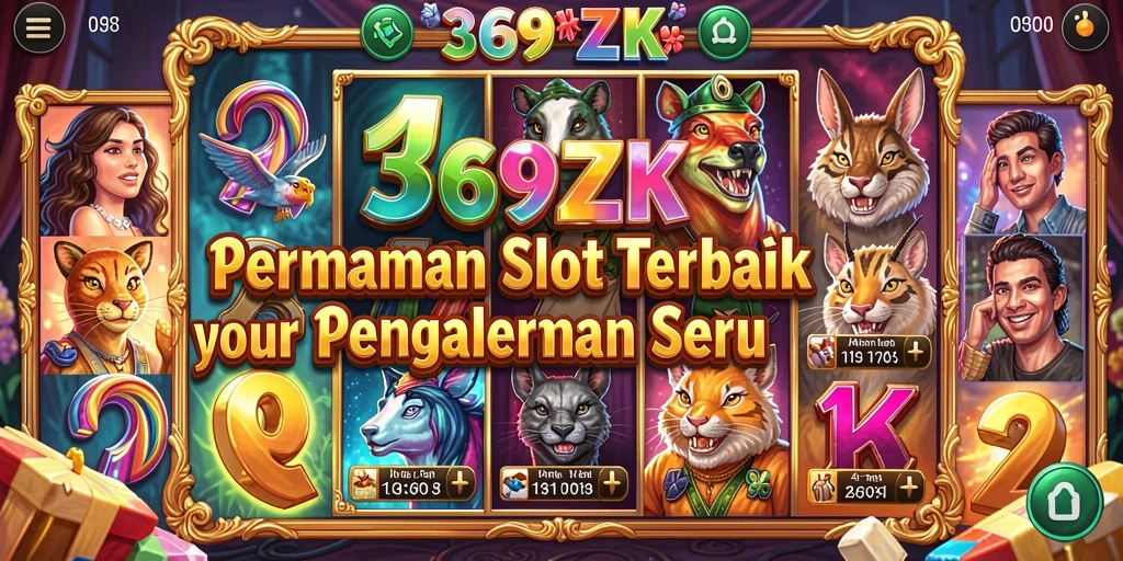 Tampilan menarik dari gameplay 369ZK saat memutar slot.
