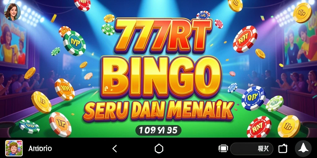 Tampilan utama gameplay Bingo di 777RT yang seru dan penuh warna.