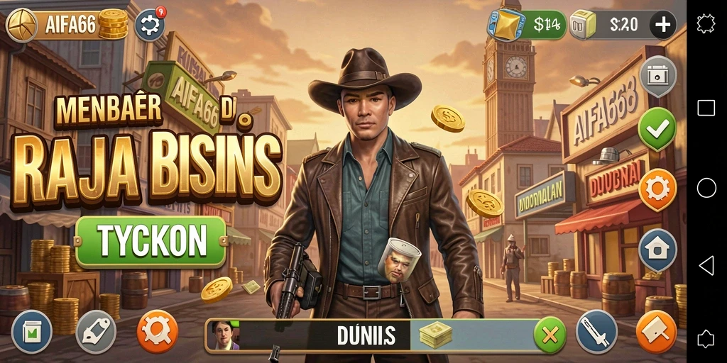 Screenshot utama AIFA66 menampilkan pengalaman seru dalam permainan Tycoon.