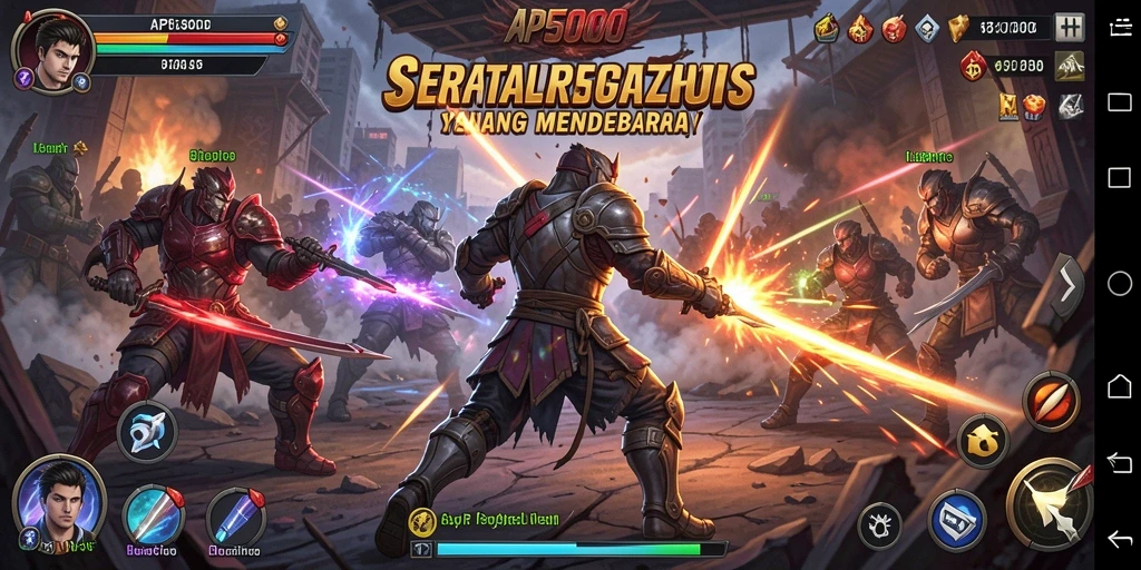 Tangkapan layar gameplay seru dan penuh aksi dalam API5000.