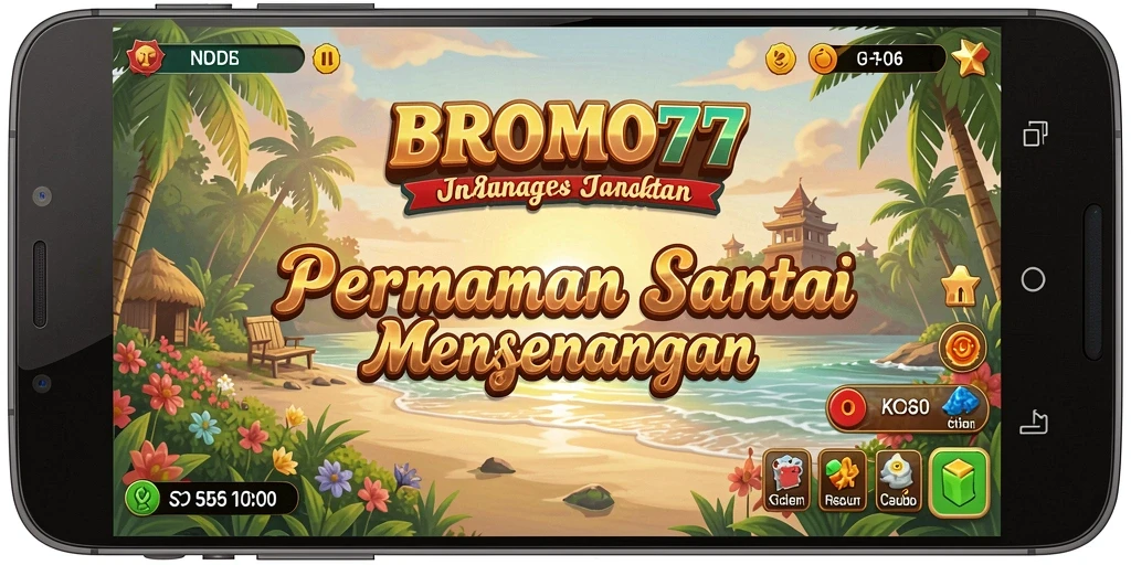 Tampilan gameplay <strong>BROMO77</strong> yang menarik dan penuh warna.