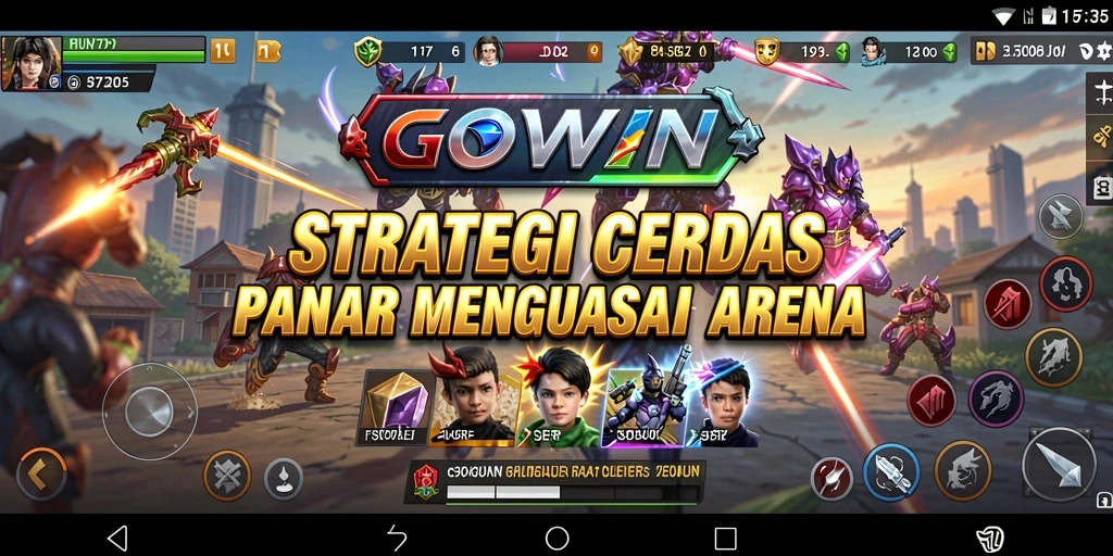 Tampilan gameplay menarik dari GOWIN yang menunjukkan aksi strategi.
