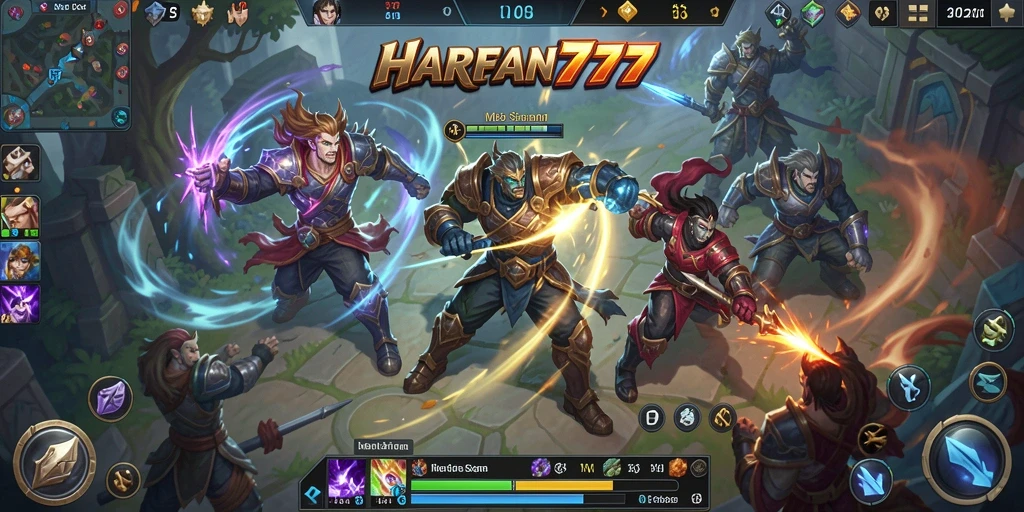 Tampil seru dengan aksi gameplay MOBA yang dinamis dalam HARAPAN777.