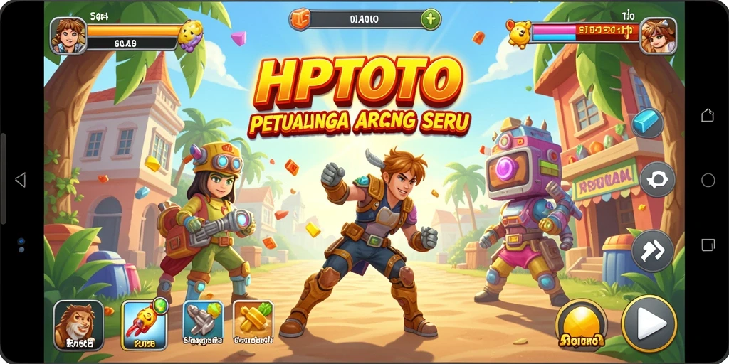 Screenshot HPTOTO menampilkan aksi seru dalam gameplay Arcade.