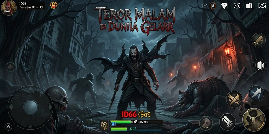 Screenshot gameplay ID66 menampilkan suasana menegangkan yang menakutkan.