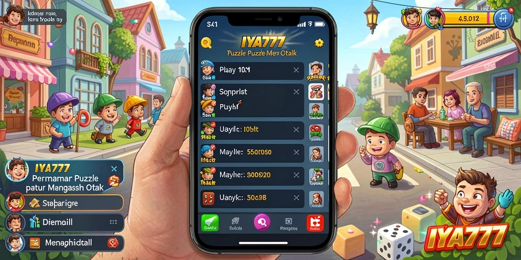 Screenshot gameplay IYA777 yang menampilkan tantangan puzzle.