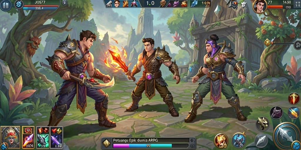 Tampilan gameplay seru di dunia magis JOS77.