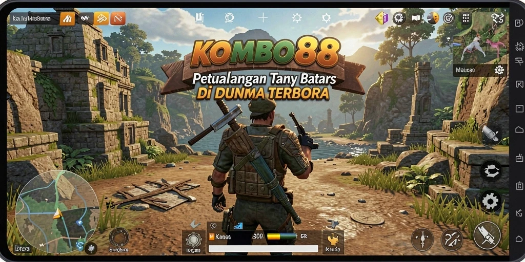 Tampilan gameplay KOMBO88 yang menakjubkan di dunia terbuka.