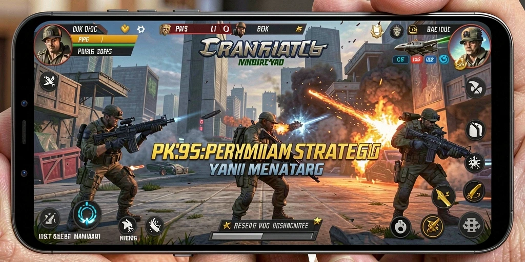 Tampilan atraktif gameplay PK95 sebagai game strategi.