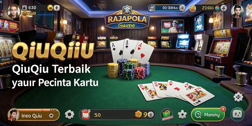 Tampilan menarik saat bermain QiuQiu di RAJAPOLA.