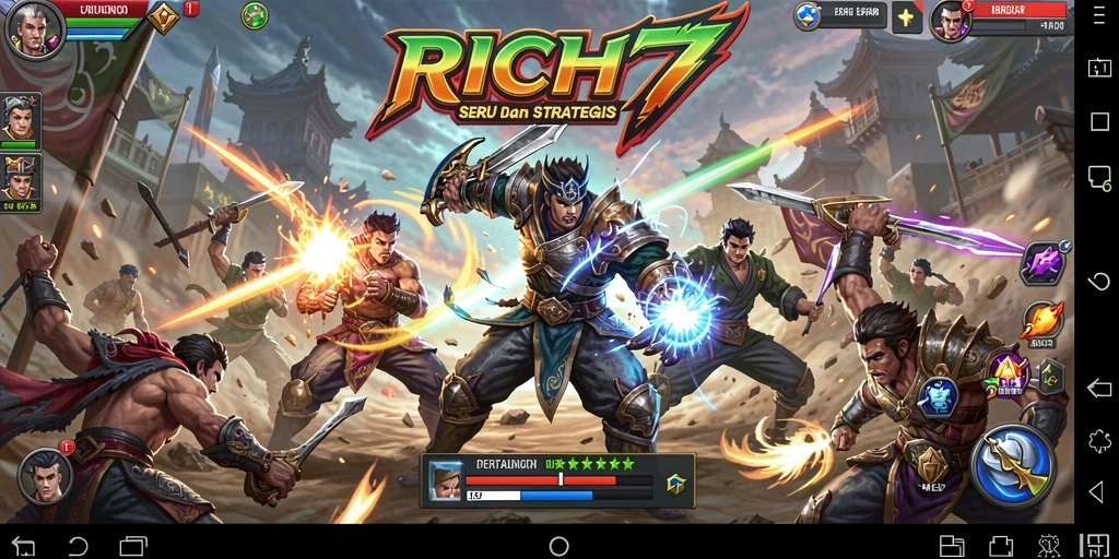 Tampilan grafik yang menawan dan aksi pertempuran yang intens.