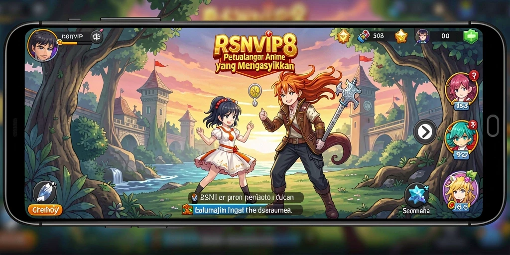 Tampilan permainan RSNVIP8 dengan karakter anime yang menarik.