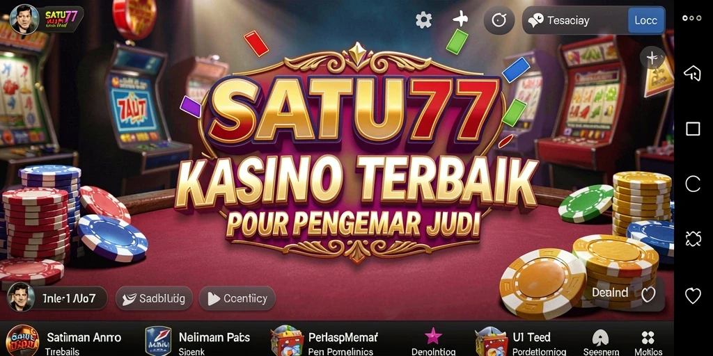 Gameplay Kasino yang mendebarkan dan penuh aksi di SATU77.
