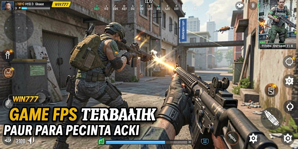 Tampilan gameplay yang mendebarkan dalam WIN777, pengalaman FPS yang seru.