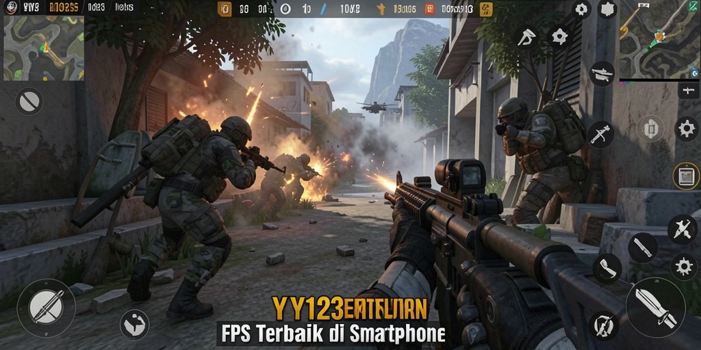 Screenshot gameplay YY123 menampilkan aksi pertempuran yang seru dan mendebarkan.
